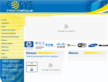 Tablet Screenshot of cosys-dz.com